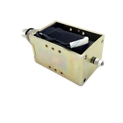 1U578 DC 12V 24V শক্তিশালী ওপেন ফ্রেম ধাক্কা টানুন 10mm স্ট্রোক সঙ্গে লিনিয়ার Solenoid