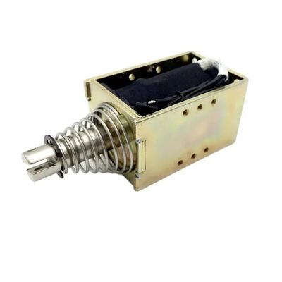1U578 DC 12V 24V শক্তিশালী ওপেন ফ্রেম ধাক্কা টানুন 10mm স্ট্রোক সঙ্গে লিনিয়ার Solenoid