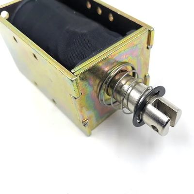 1U578 DC 12V 24V শক্তিশালী ওপেন ফ্রেম ধাক্কা টানুন 10mm স্ট্রোক সঙ্গে লিনিয়ার Solenoid
